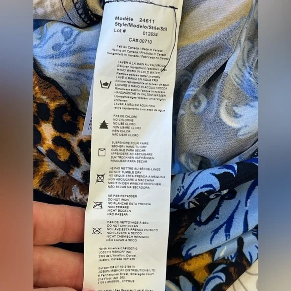 Joseph Ribkoff Leopard Baroque Rhinestone Tunic - Picture 5 of 5